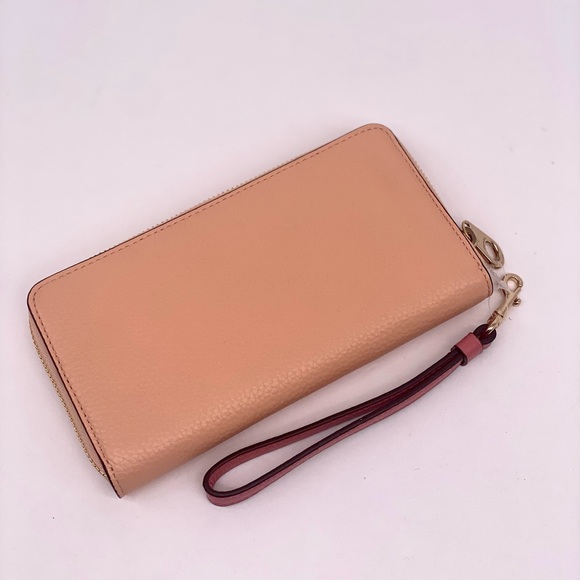 COACH Long Zip Around Wallet With Horse And Carriage - Picture 11 of 14